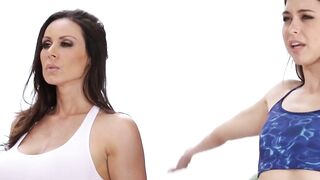 GIRLSWAY - Erotic Teens Riley Reid Craves Her Long-Boobies Yoga Instructor milf Kendra Lusts Vagina