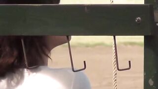 Japanese babe plays with her puffy pussy on hidden camera