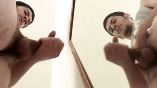 Deviant butt pirates Daniel Delong enjoys wanking his cock
