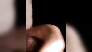 Young black amateur strokes his BBC monster and cums