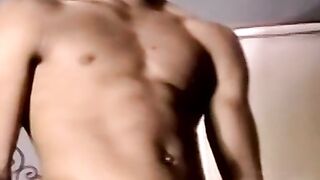 Young black amateur strokes his BBC monster and cums