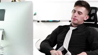 HETEROFLEXIBLE - Caught Jerking Off Trevor Brooks Give His Butt To Fucked To Hung Boss Jordan Starr