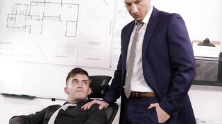 HETEROFLEXIBLE - Caught Jerking Off Trevor Brooks Give His Butt To Fucked To Hung Boss Jordan Starr