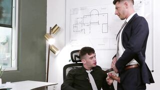 HETEROFLEXIBLE - Caught Jerking Off Trevor Brooks Give His Butt To Fucked To Hung Boss Jordan Starr