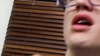Horny nerd twinks pounding raw after hot cock sucking 69
