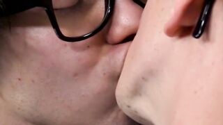 Horny nerd twinks pounding raw after hot cock sucking 69