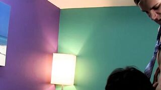 Rebellious twink Kyler Moss rimmed and bareback fucked hard
