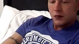 Naughty Hunk Indulges in Sexual Self Pleasure While Smoking