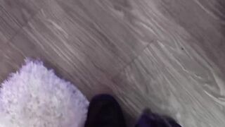 POV blowjob and hardcore fucking with stepmom and young teen
