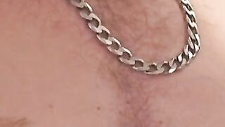 Skinny senior masturbating and moaning before hot cumshot