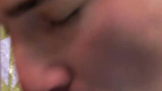 Twink facialized after 69 rimming and big dick sucking