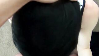 Twink filmed giving a blowjob and having his ass fucked bare