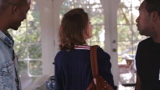 Horny teen Riley Mae fucked hard by two big cockzillas