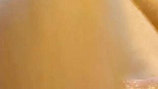 Ginger amateur fingers himself while wanking his small cock