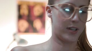 Lesbian orgy with Serena Blair and Cadence Lux with a friend