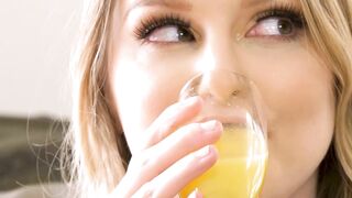 DEVILS SCENE - Adorable Blonde Bunny Colby Invites A Man For An Epic Bi-Curious Three-Way With Her Hubby