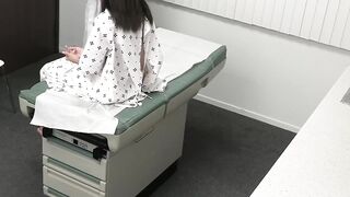 Busty Asian babe Madi Laine craves to taste her doctors massive cock during a checkup