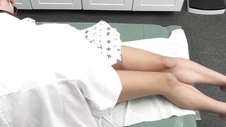 Busty Asian babe Madi Laine craves to taste her doctors massive cock during a checkup