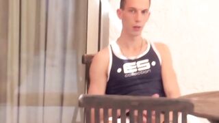 Kinky neighbor films Jhon Scott secret horny moment