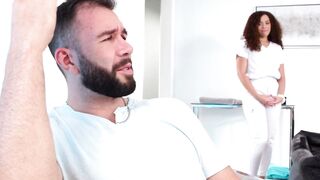 NURU GRIND - Beauty Masseuse Deals Some Pain Problems With A Nice NURU Pounded SPANISH SUBTITLES