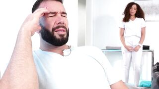 NURU STROKES - Goddess Masseuse Deals Some Pain Problems With A Nice NURU Fucked FRENCH SUBTITLES
