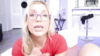 Son stuffing stepmom from behind after sloppy blowjob first