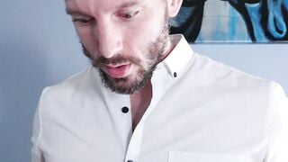 Tiny teen receives cum in mouth after riding huge dick
