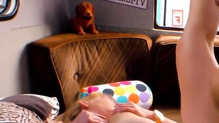 Spontaneous screwed with a normal woman inside a motorhome