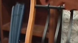 Latino twink gets cum in mouth after hardcore anal fucking