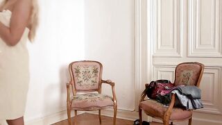 Erotic strokes with young woman Barbara Bieber
