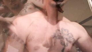Straight amateur talks tough while masturbating solo on cam
