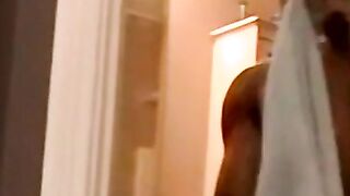 Ebony jock masturbation paused with mature homos blowjob