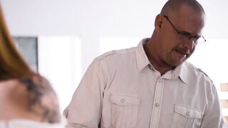 Scarlett Mae is daughter in law who enjoys taboo fucking