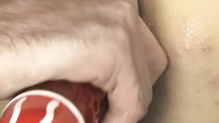 Tied up twink BDSM play and dildo drilling before raw riding