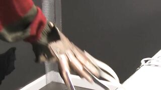 Tied up twink BDSM play and dildo drilling before raw riding
