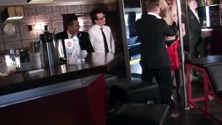 Dancer gangbangs businessmen