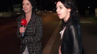 Street hooker picks up drivers for vehicle sex