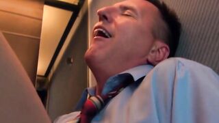 three hole sex into the elevator with secretary Mila Milan