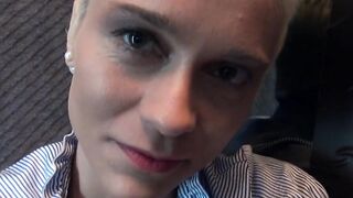 three hole sex into the elevator with secretary Mila Milan