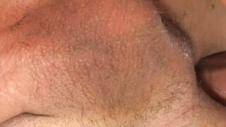 Juicy facial for tight ass twink fucked by big cock friend