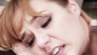 Inked teen Sailor Luna gets sticky facial from BBC stallion