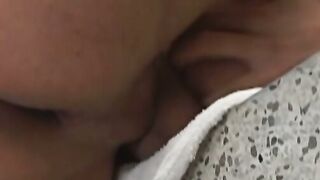 Amateur twink deepthroats hard cock before being ass fucked