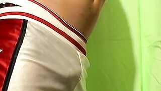 Athletic Kelly Cooper smells undies while masturbating solo