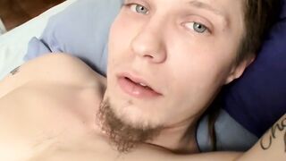 White thug Max making his dick squirt hot jizz
