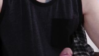 Stepmom trying on her new sexy stockings
