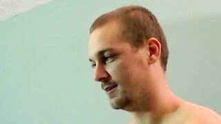 Mature gay face fucked and got his mouth filled with hot jizz