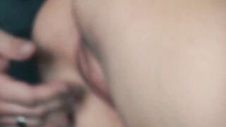 Alina Lamours sex dream with a three-way inside the elevator