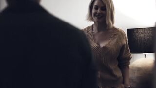 Stepmom Kit Mercer helps her son with his throbbing erection