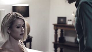 Stepmom Kit Mercer helps her son with his throbbing erection