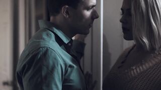 Stepmom Kit Mercer helps her son with his throbbing erection